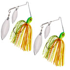 Reaction Tackle Tungsten Spinnerbait Jigs – 2-Pack, Double Willow Blade