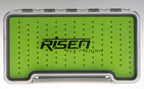 Waterproof fly boxes with green silicone insert