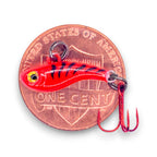 TUNGSTEN T-RIP RED TIGER GLOW MINI VIBE BAIT