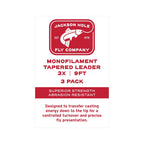 JHFLYCO Monofilament Nylon Tapered Leader - 3 Pack
