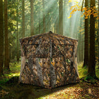 3 Person Portable Pop-Up Ground Hunting Blind with Tie-downs-2