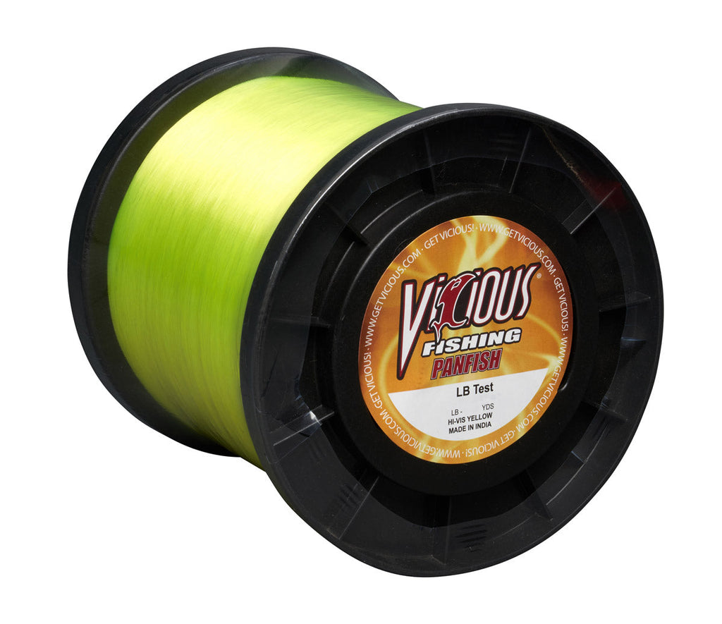 Vicious Panfish Hi-Vis Yellow Mono - 4 Lb Test