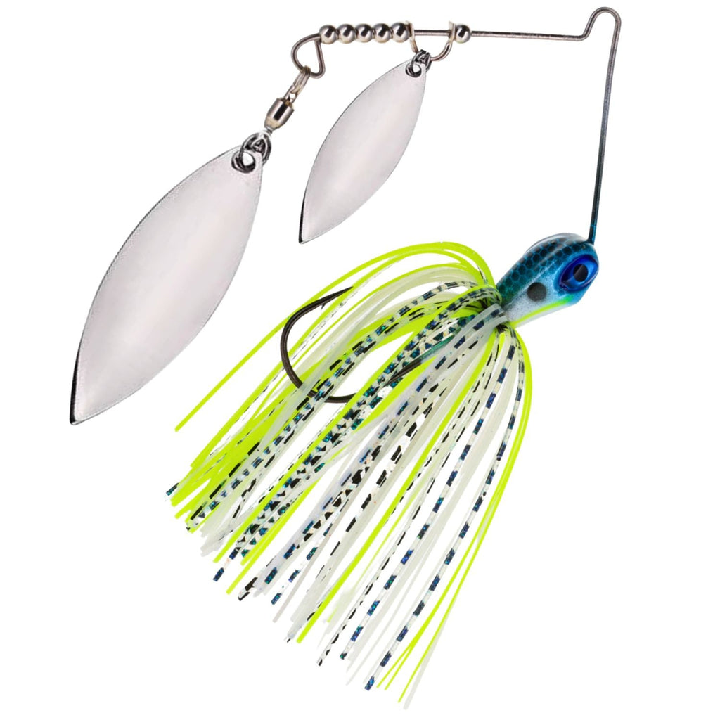 Reaction Tackle Tungsten Spinnerbait Jigs – 2-Pack, Double Willow Blade