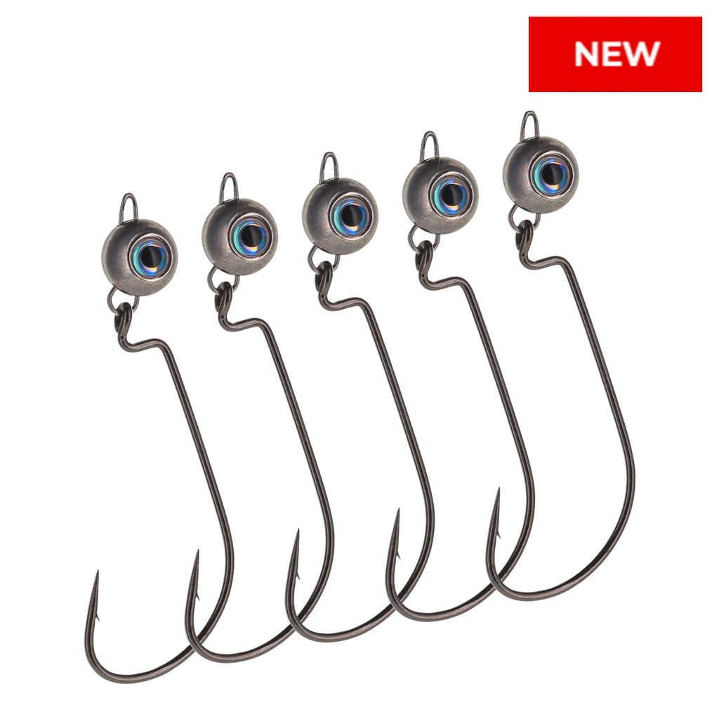 Reaction Tackle Tungsten Free Swing Jig Head- 5-Pack