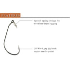Reaction Tackle Swimbait Hooks (10 or 25-Packs)