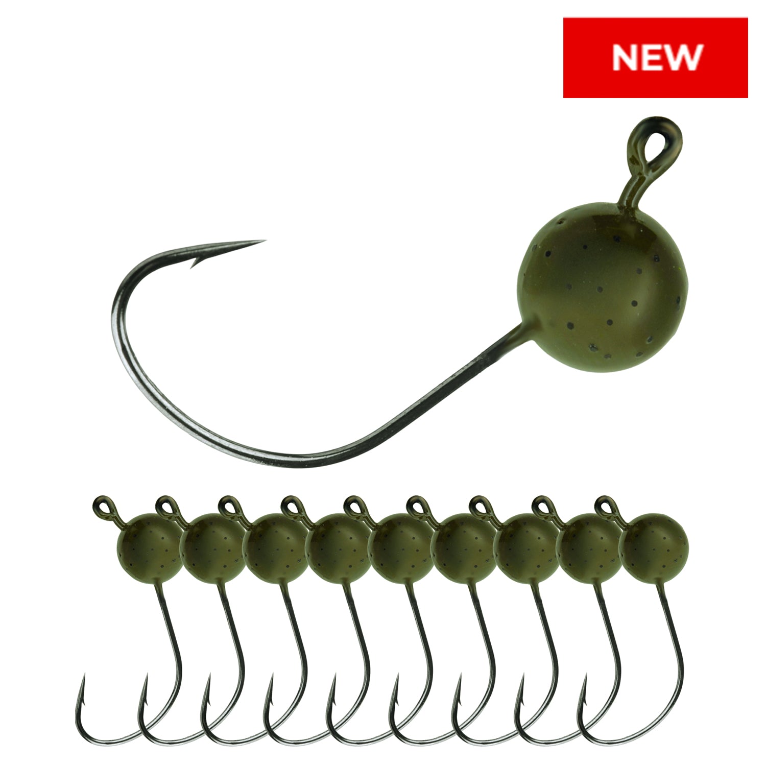 Reaction Tackle Lead Wacky Jigs- 10-PACK- Ultra Sharp